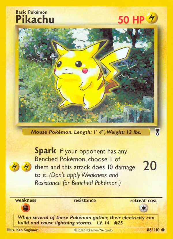 Pikachu — Legendary Collection card #86