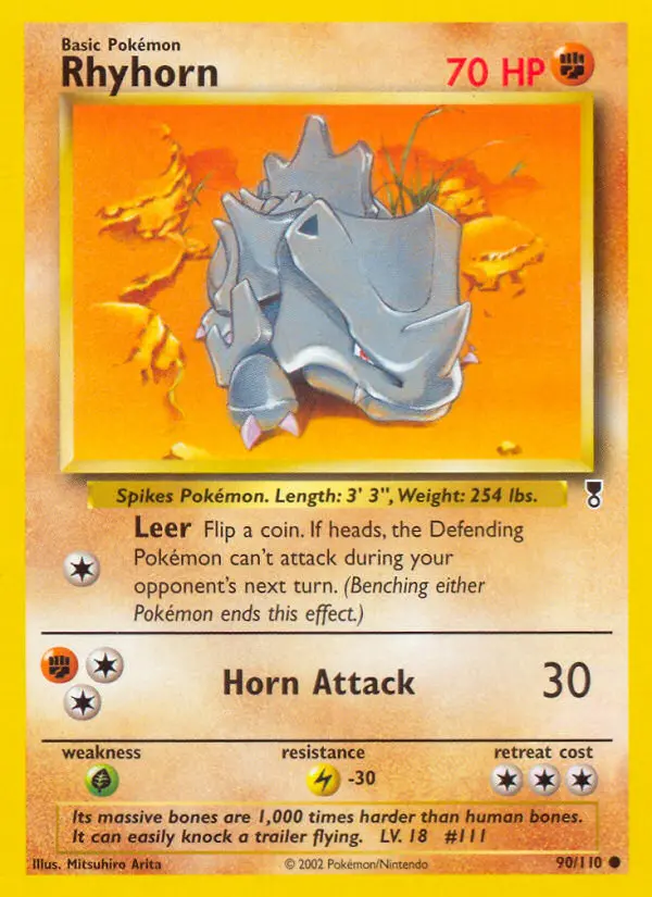 Rhyhorn — Legendary Collection card #90