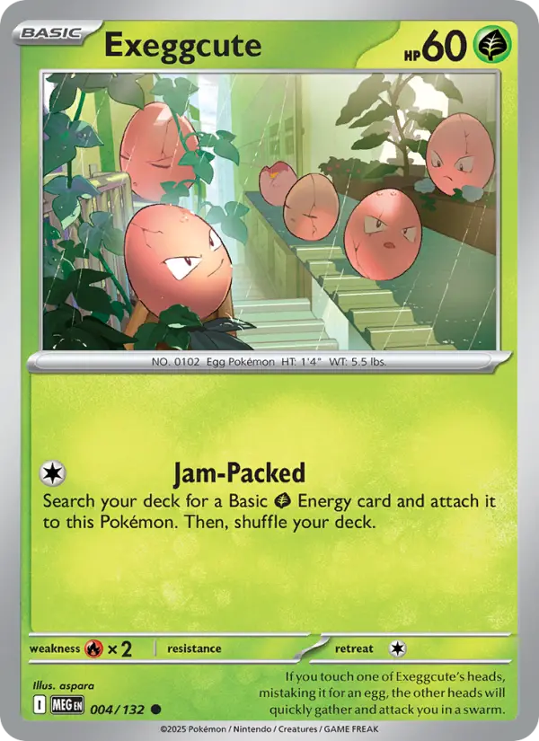 Exeggcute — Mega Evolution card #004