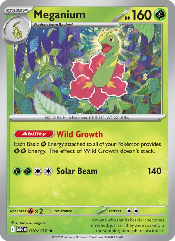 Meganium — Mega Evolution card #010