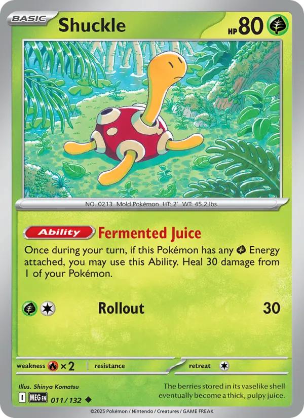 Shuckle — Mega Evolution card #011