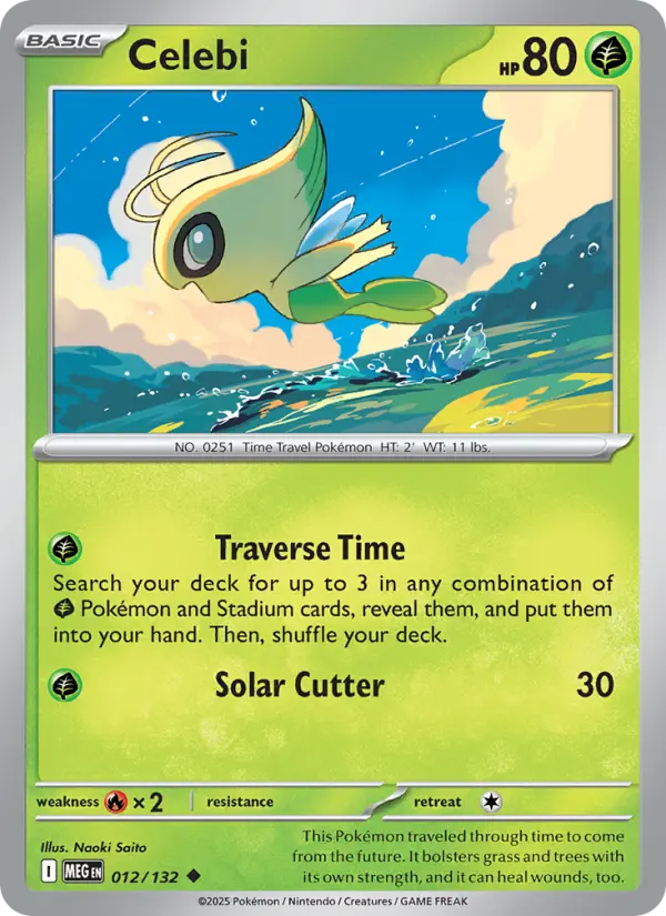 Celebi — Mega Evolution card #012
