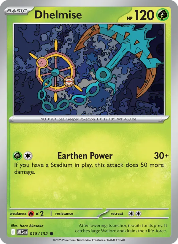 Dhelmise — Mega Evolution card #018