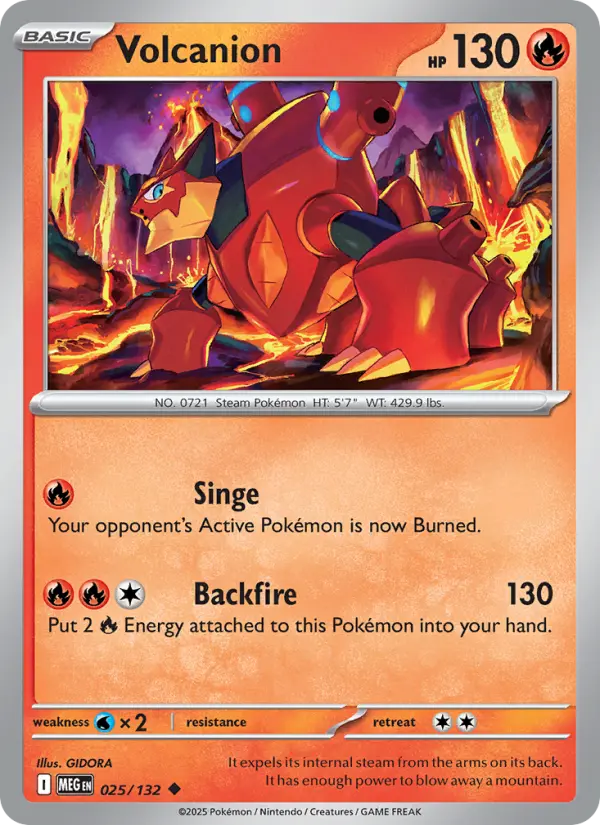 Volcanion — Mega Evolution card #025