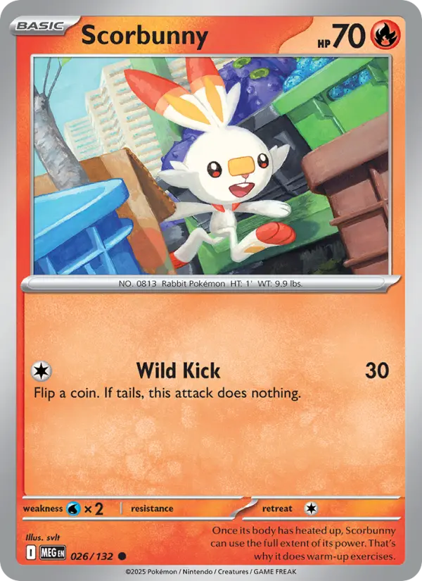 Scorbunny — Mega Evolution card #026