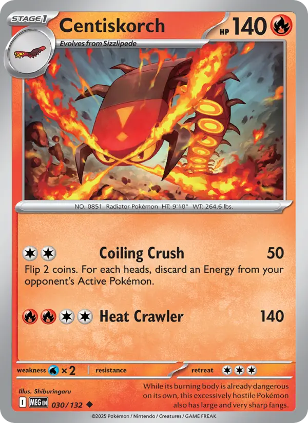 Centiskorch — Mega Evolution card #030