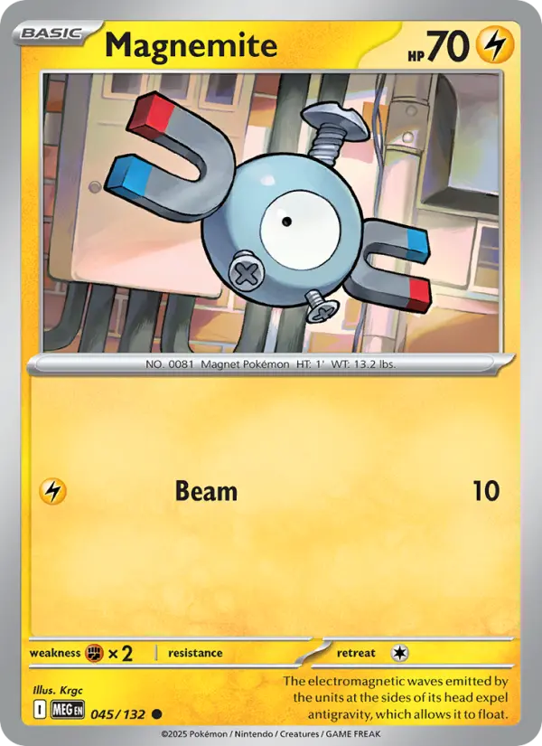 Magnemite — Mega Evolution card #045