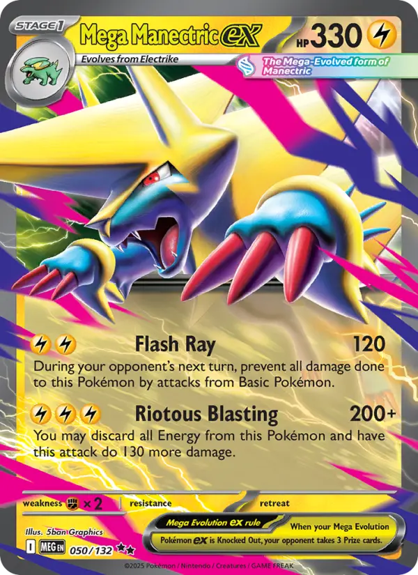 Mega Manectric ex — Mega Evolution card #050