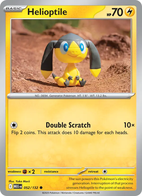 Helioptile — Mega Evolution card #052