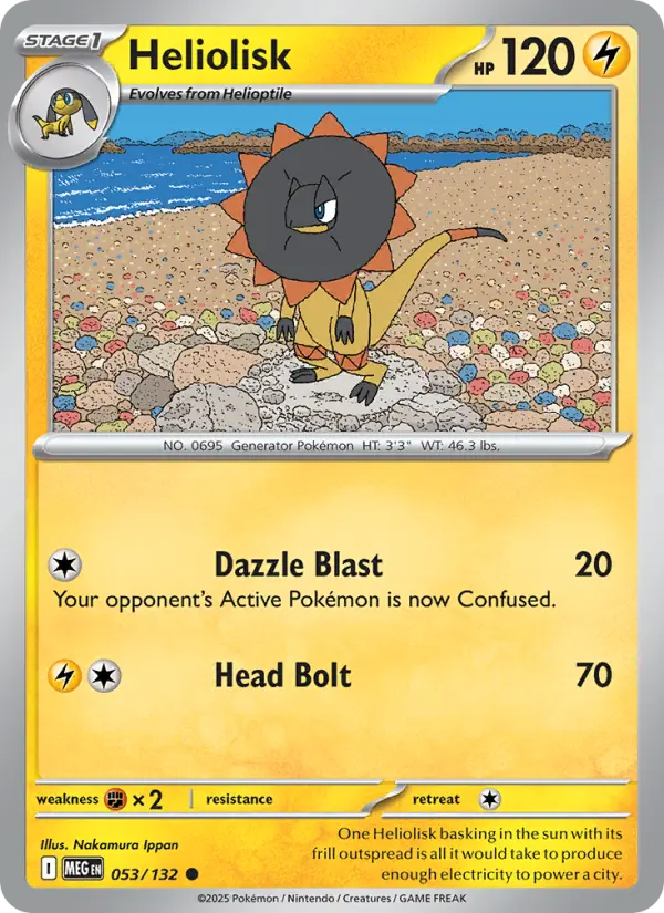 Heliolisk — Mega Evolution card #053
