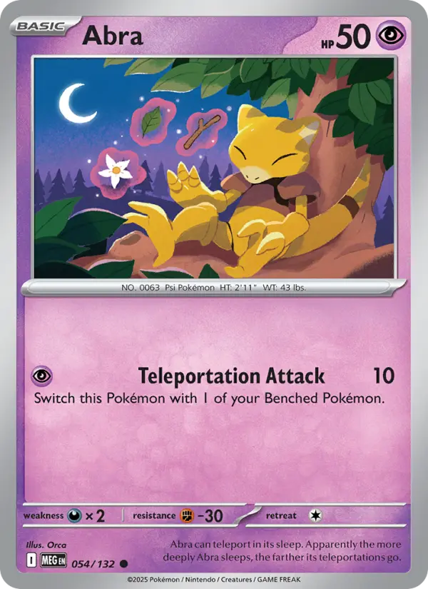 Abra — Mega Evolution card #054