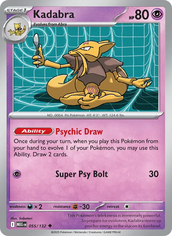 Kadabra — Mega Evolution card #055
