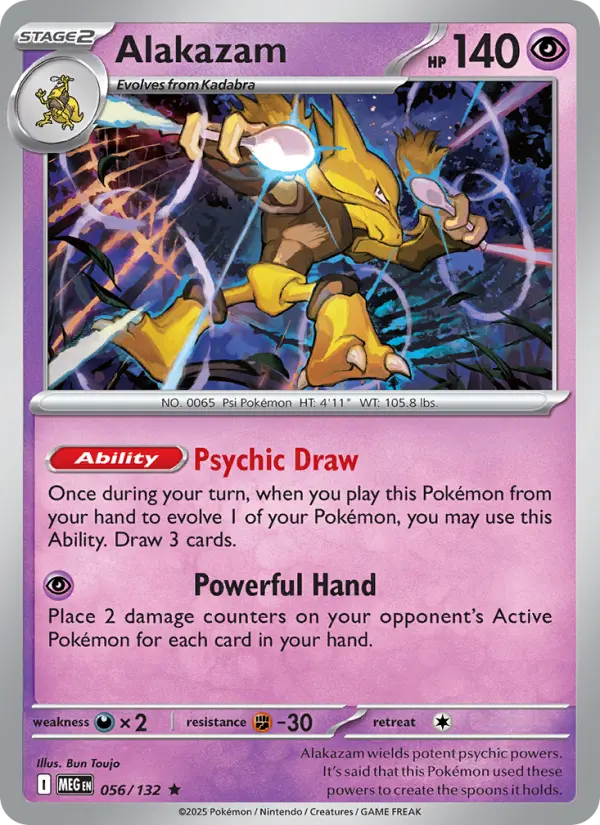Alakazam — Mega Evolution card #056