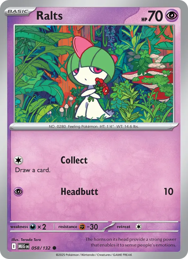 Ralts — Mega Evolution card #058