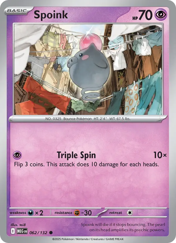 Spoink — Mega Evolution card #062