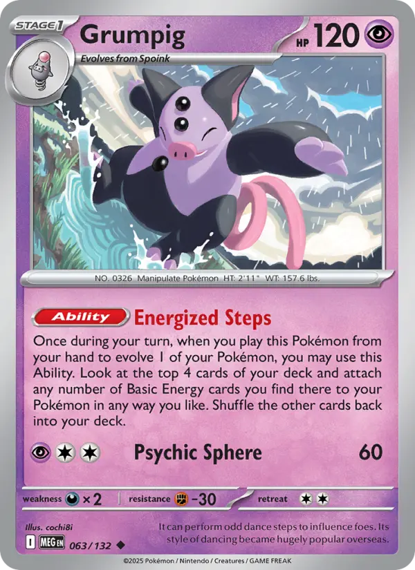 Grumpig — Mega Evolution card #063