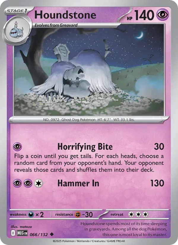 Houndstone — Mega Evolution card #066