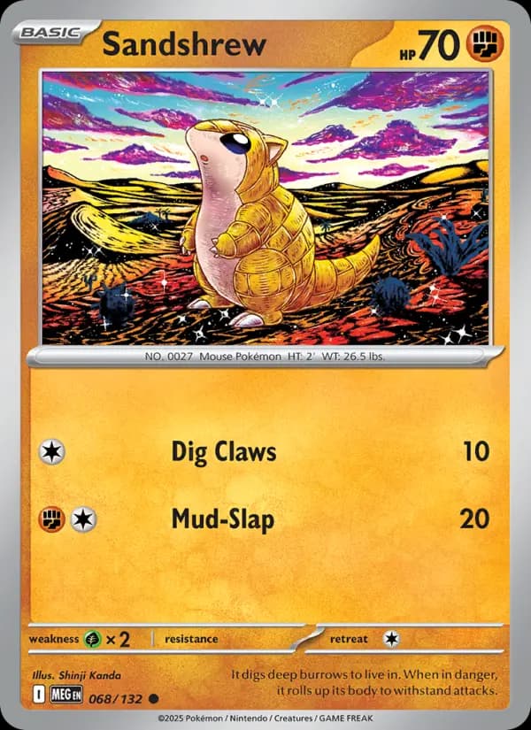 Sandshrew — Mega Evolution card #068