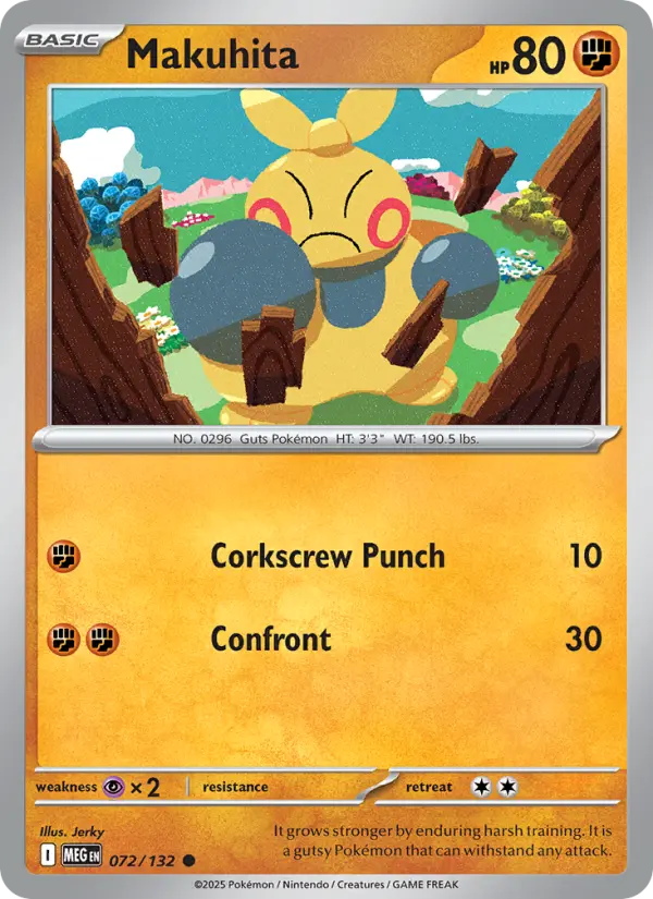Makuhita — Mega Evolution card #072