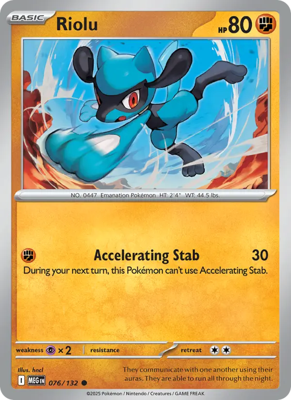 Riolu — Mega Evolution card #076