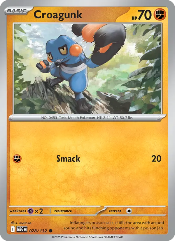 Croagunk — Mega Evolution card #078