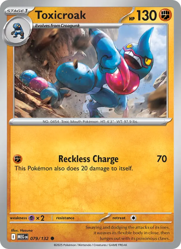 Toxicroak — Mega Evolution card #079