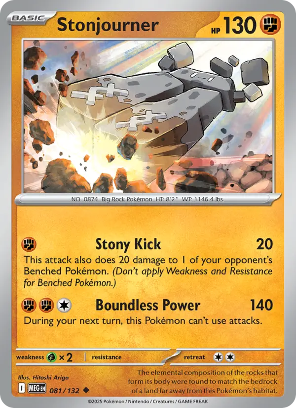 Stonjourner — Mega Evolution card #081