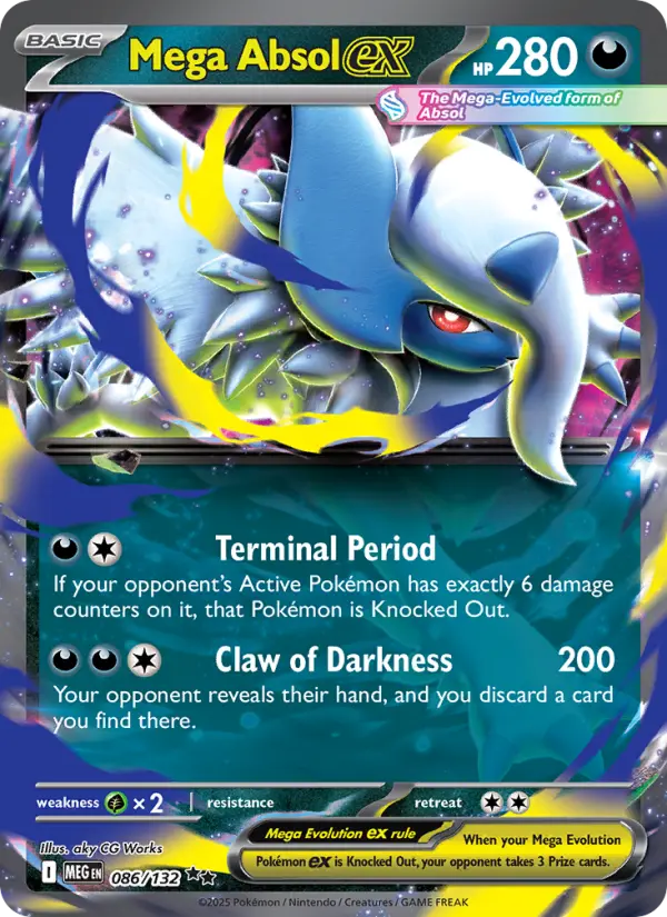 Mega Absol ex — Mega Evolution card #086
