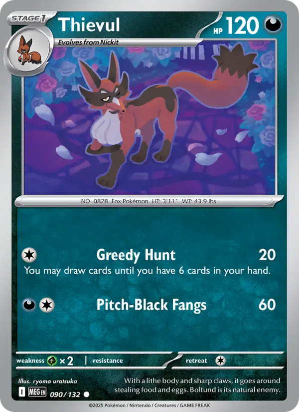 Thievul — Mega Evolution card #090