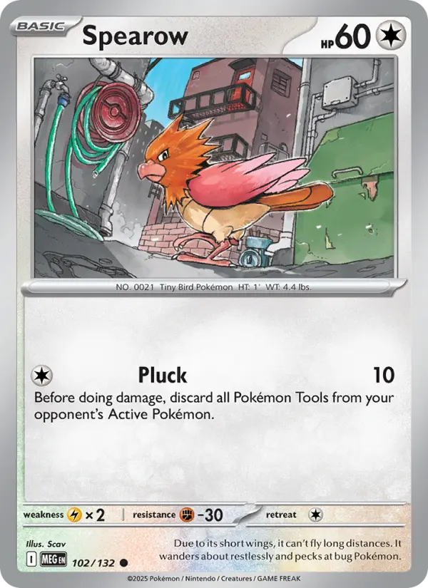 Spearow — Mega Evolution card #102