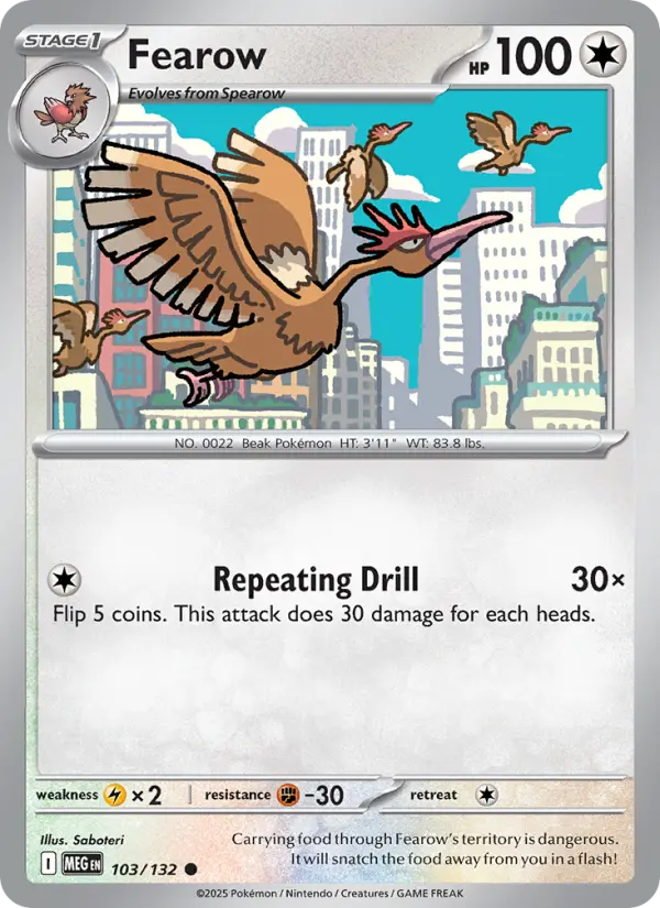 Fearow — Mega Evolution card #103