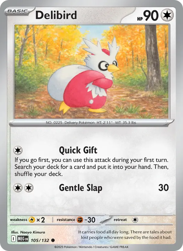 Delibird — Mega Evolution card #105