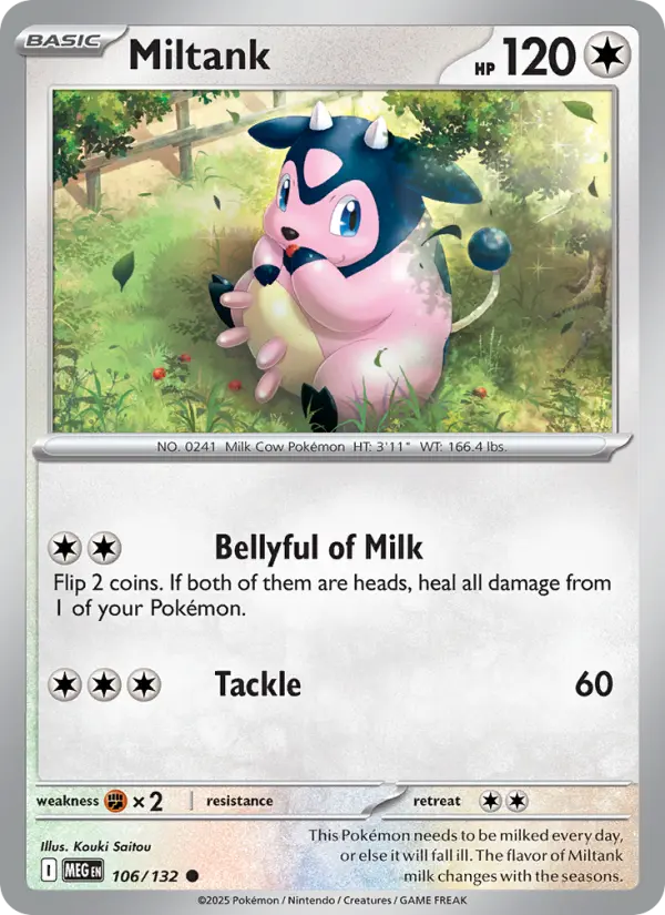 Miltank — Mega Evolution card #106