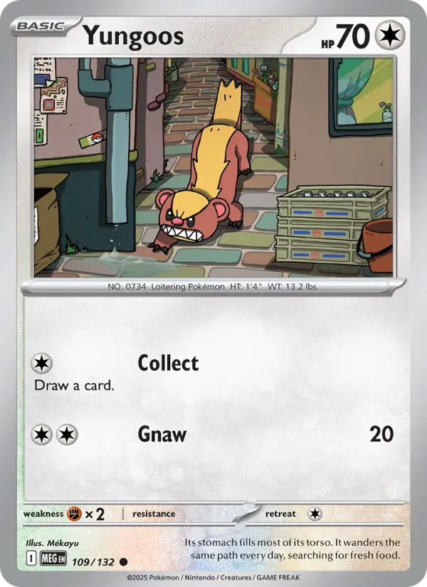Yungoos — Mega Evolution card #109
