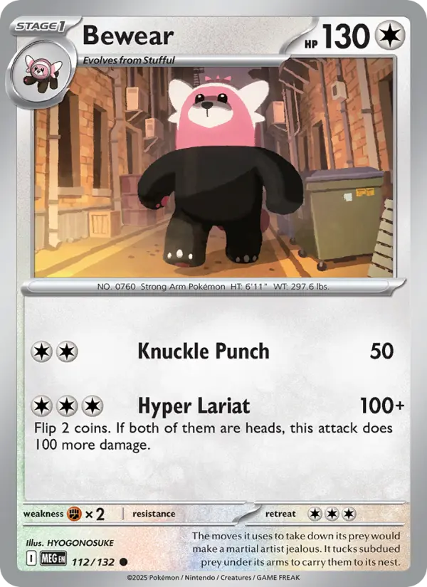 Bewear — Mega Evolution card #112