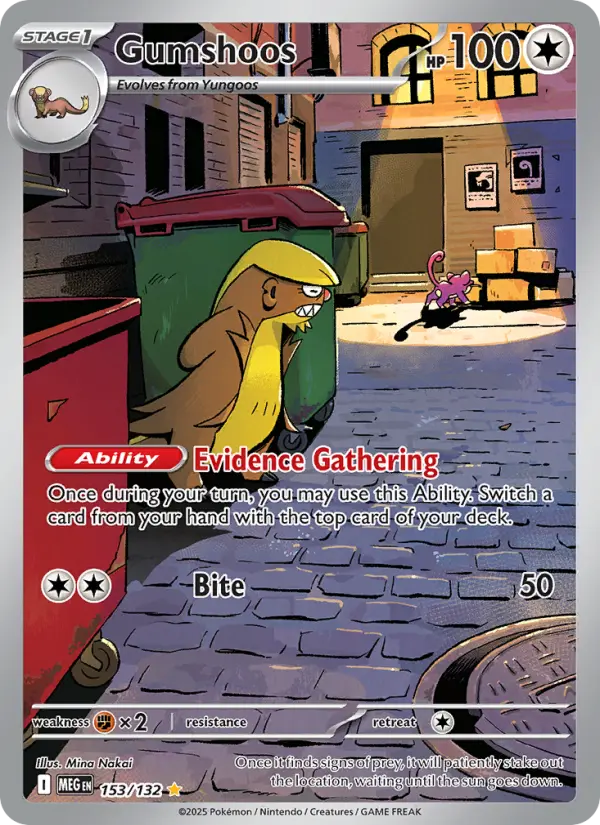 Gumshoos — Mega Evolution card #153