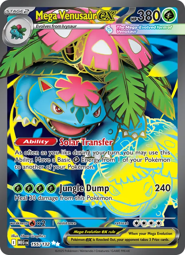 Mega Venusaur ex — Mega Evolution card #155