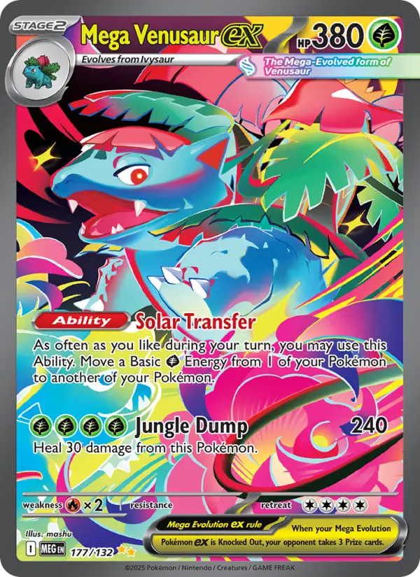 Mega Venusaur ex — Mega Evolution card #177