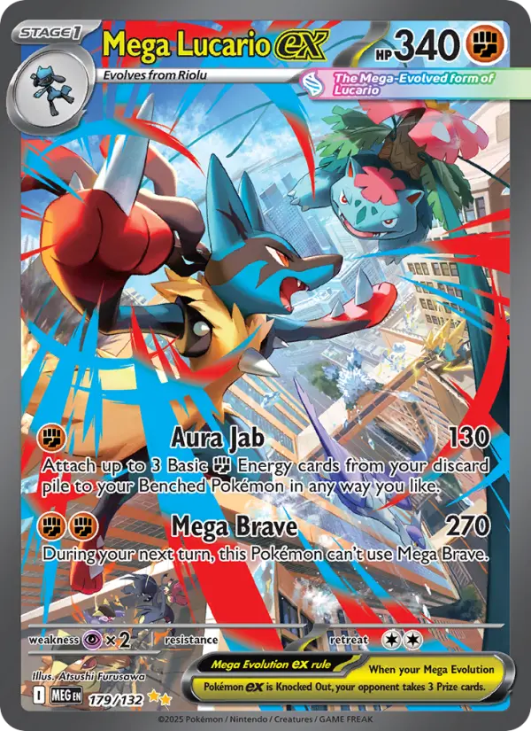 Mega Lucario ex — Mega Evolution card #179