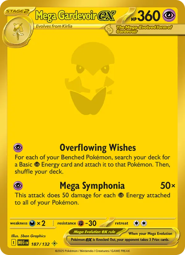 Mega Gardevoir ex — Mega Evolution card #187
