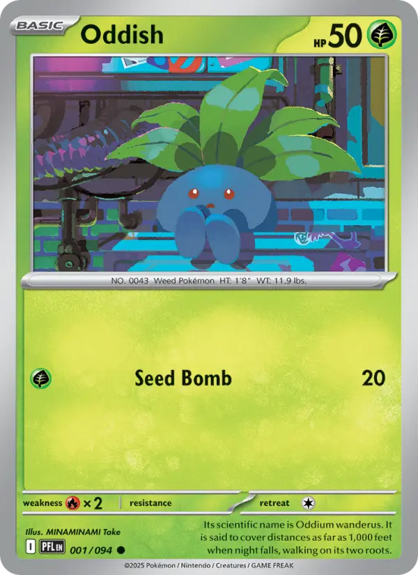 Oddish — Phantasmal Flames card #001