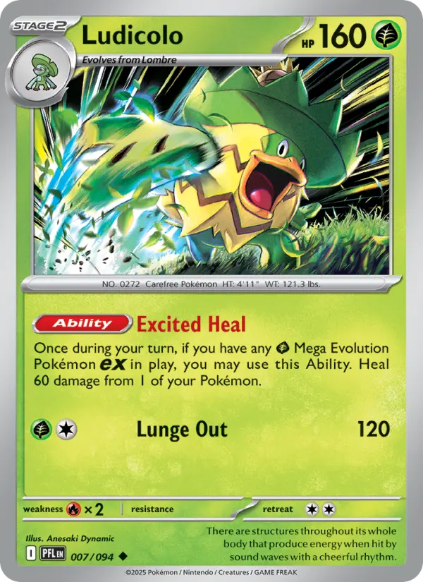 Ludicolo — Phantasmal Flames card #007