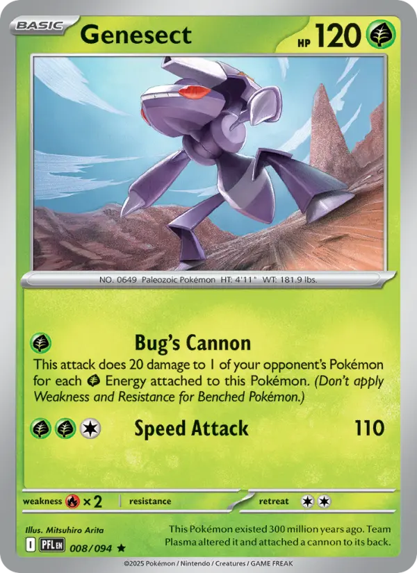 Genesect — Phantasmal Flames card #008