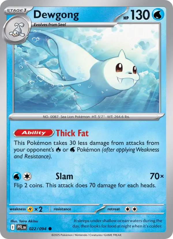 Dewgong — Phantasmal Flames card #022