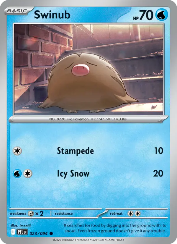 Swinub — Phantasmal Flames card #023