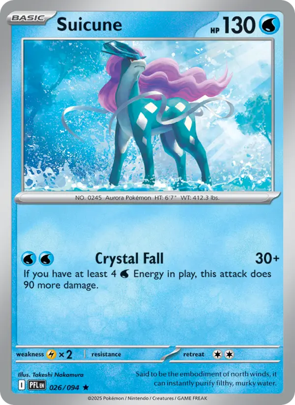 Suicune — Phantasmal Flames card #026