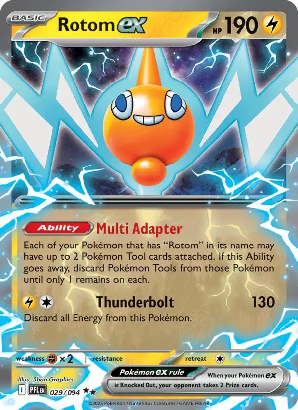 Rotom ex — Phantasmal Flames card #029