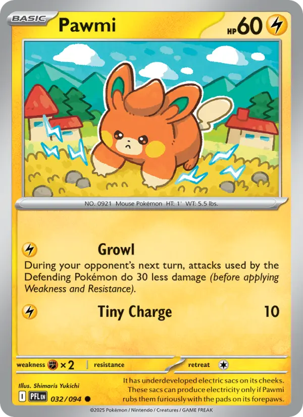 Pawmi — Phantasmal Flames card #032