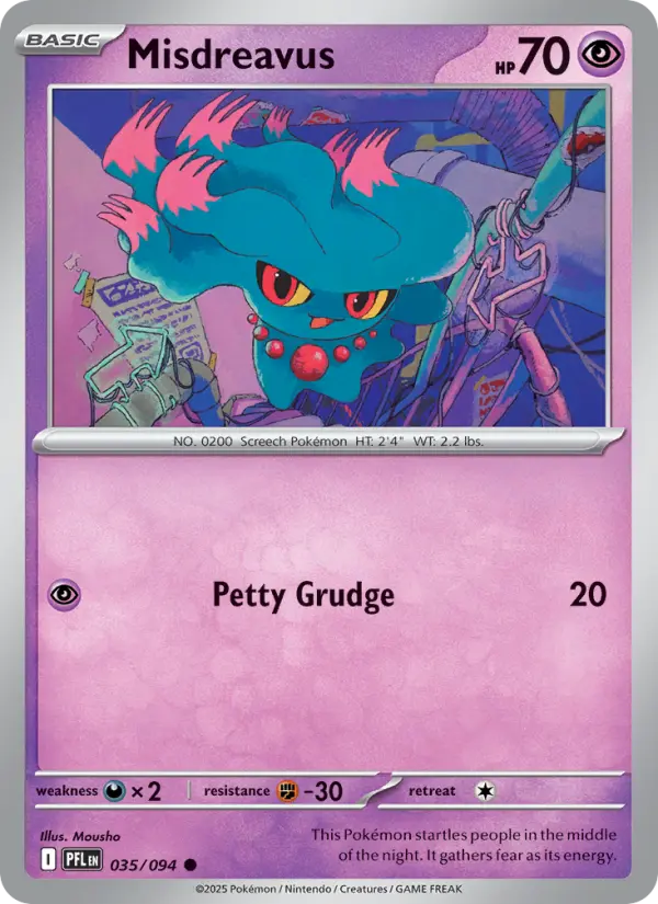 Misdreavus — Phantasmal Flames card #035
