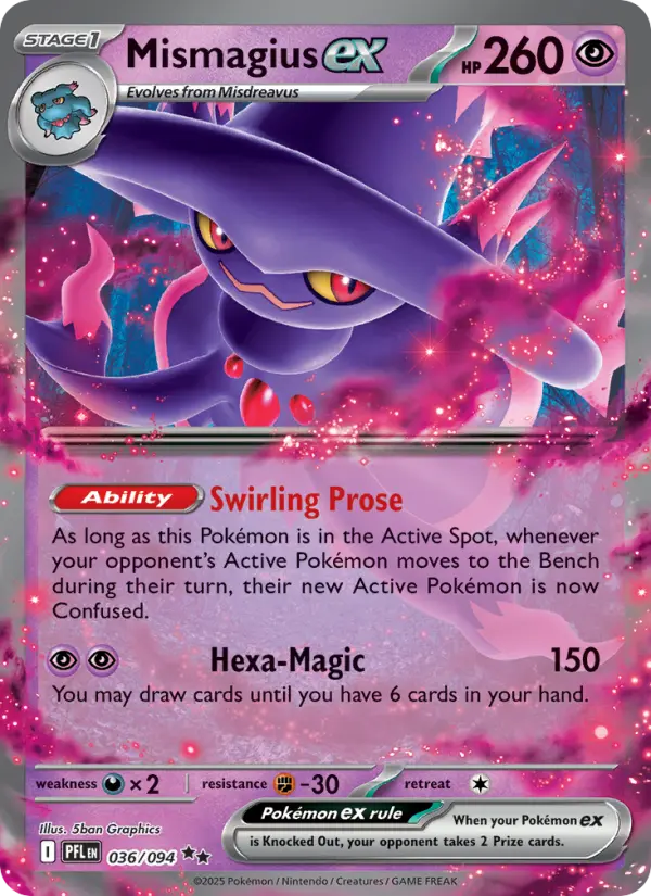 Mismagius ex — Phantasmal Flames card #036